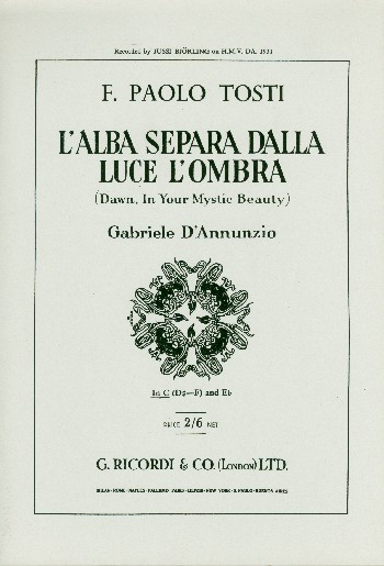 L'Alba separa dalla luce l'ombra