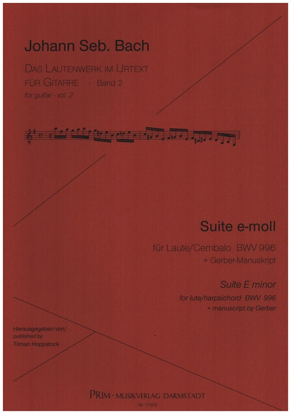 Suite e-Moll BWV996