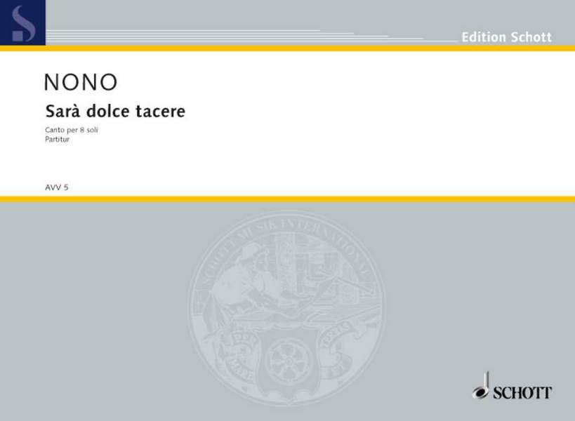 Sara dolce tacere canto