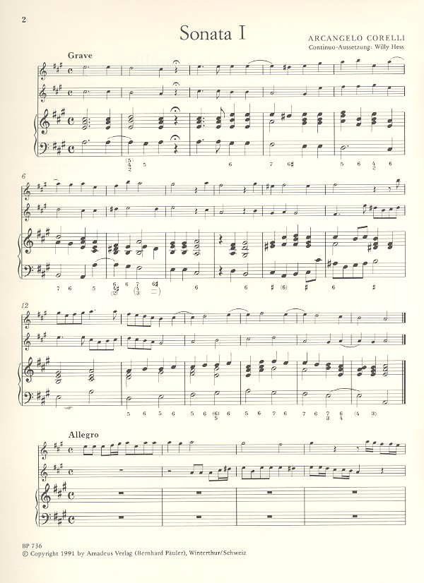 6 Triosonaten Band 1 (nr.1-3)