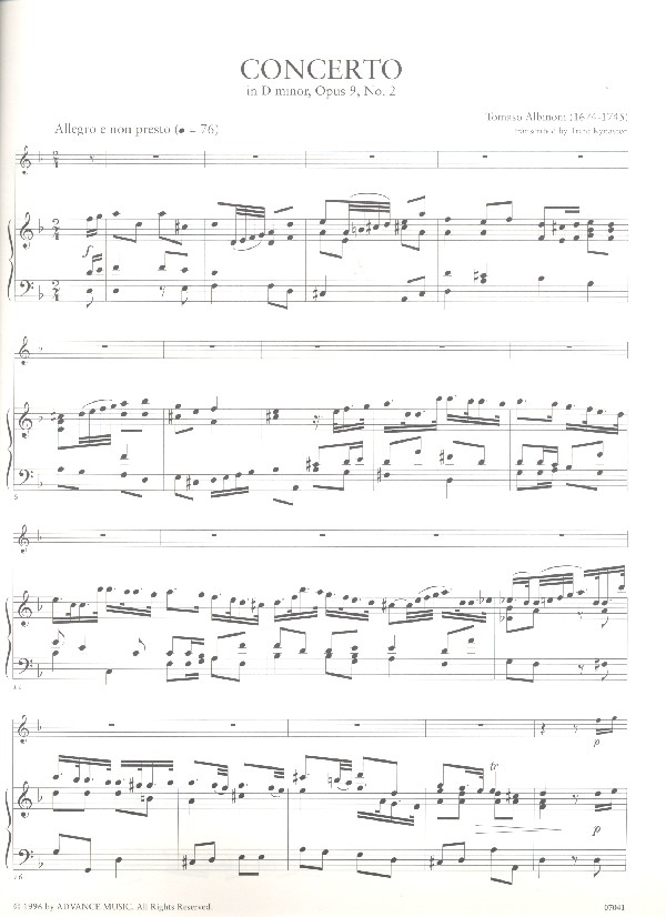 Concerto in d minor op.9,2