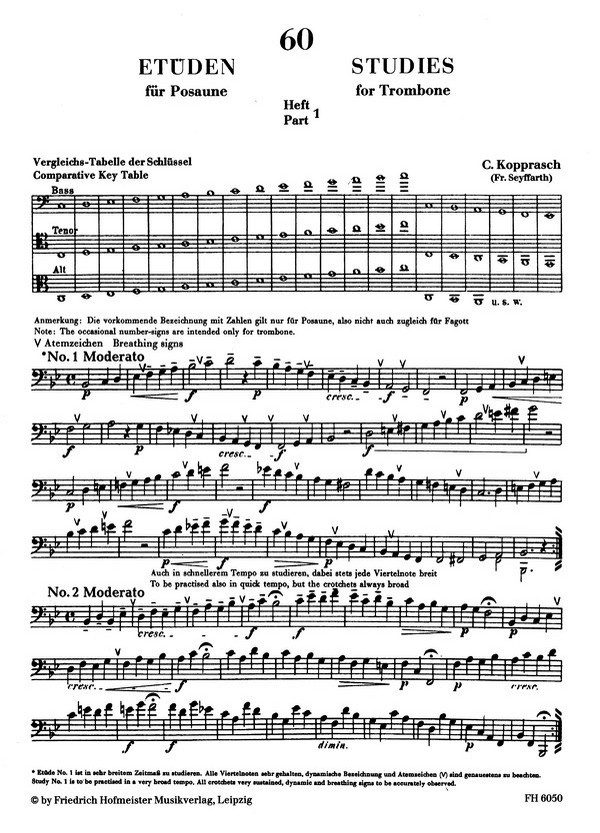 60 ausgewählte Etüden Band 1