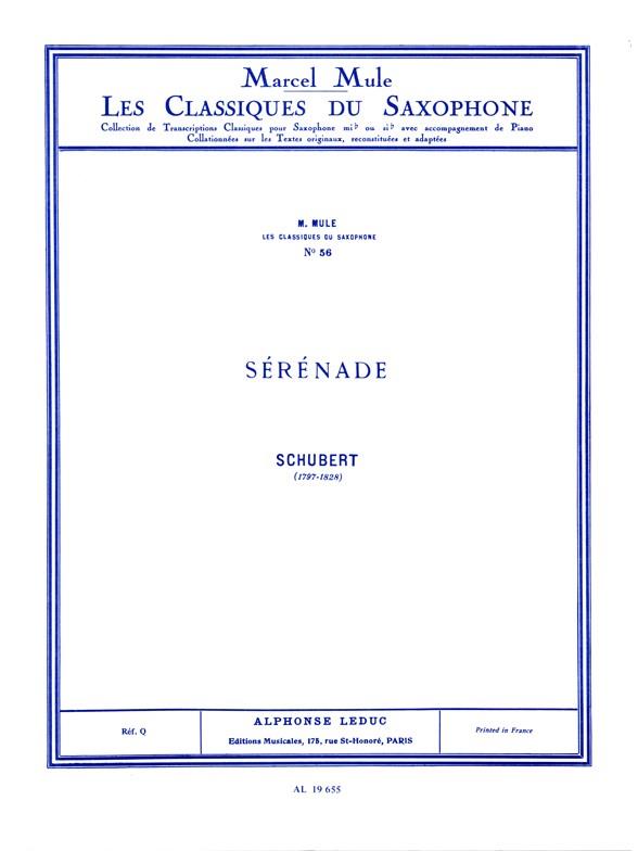 Sérénade pour saxophone