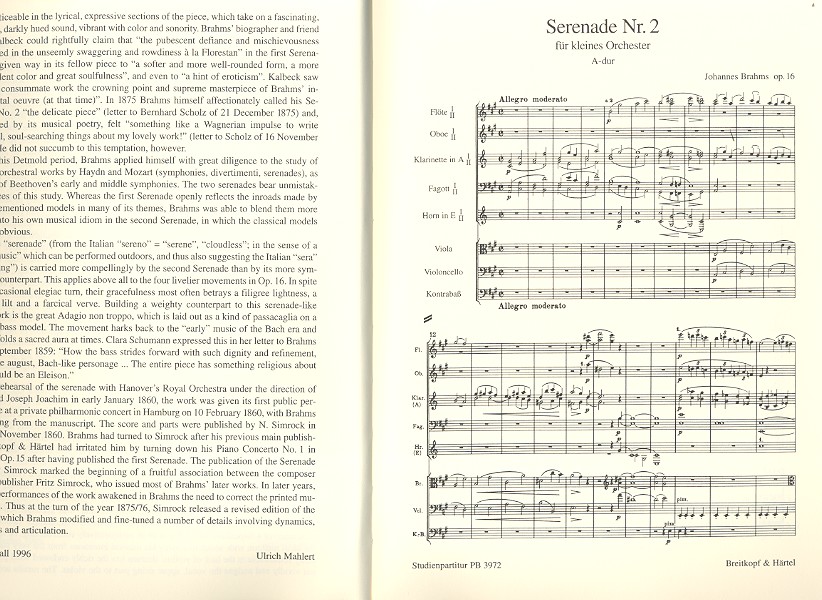 Serenade A-Dur Nr.2 op.16