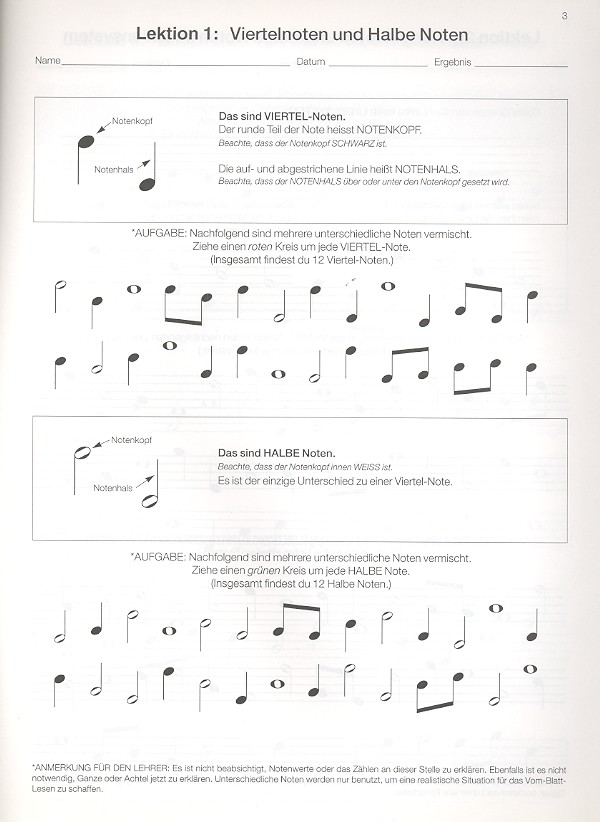 Rhythmen-Arbeitsbuch Band 1