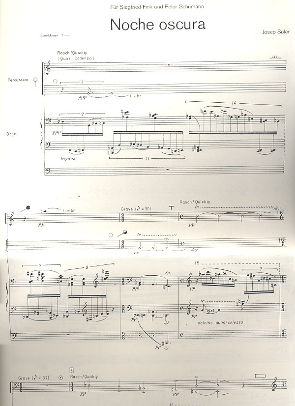 Noche oscura für Orgel und