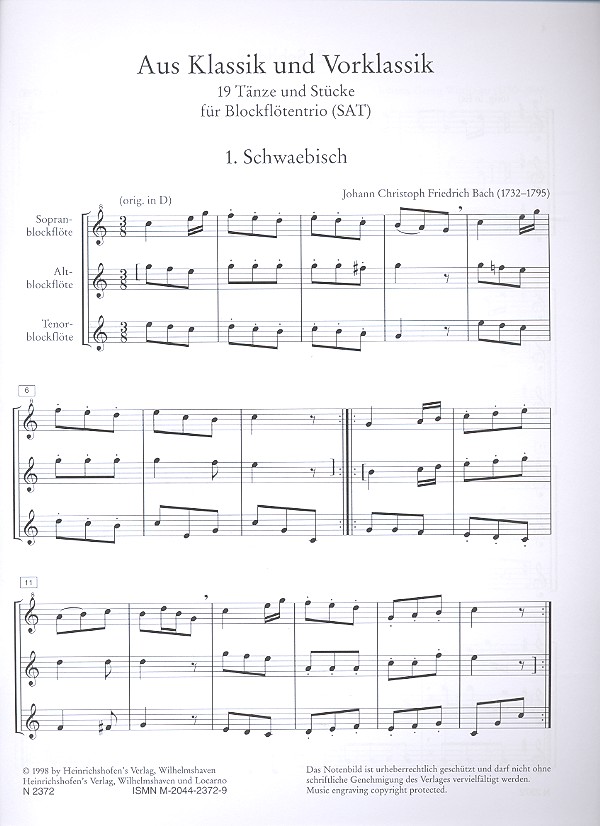 Aus Klassik und Vorklassik