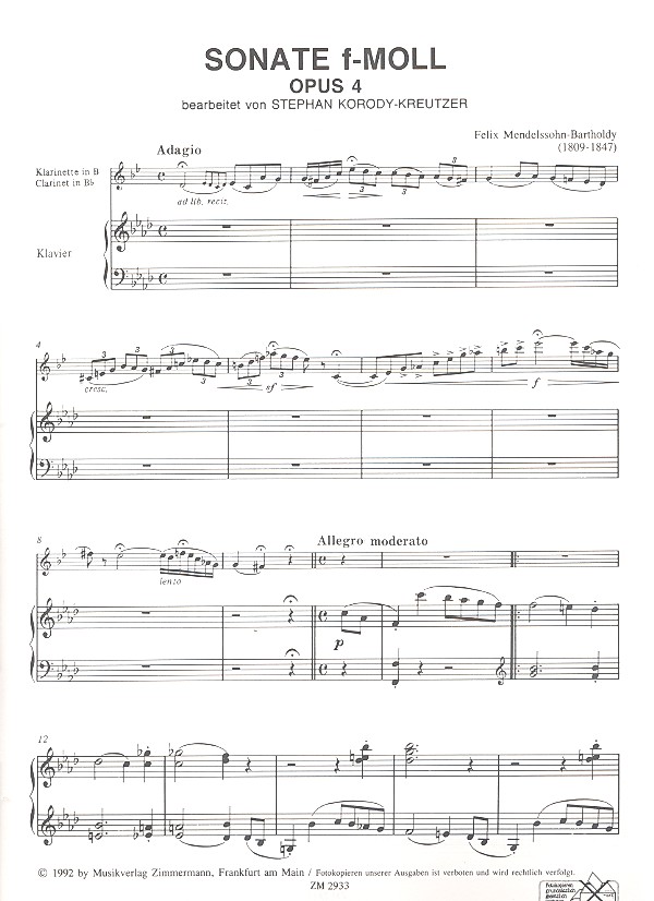 Sonate f-Moll op.4