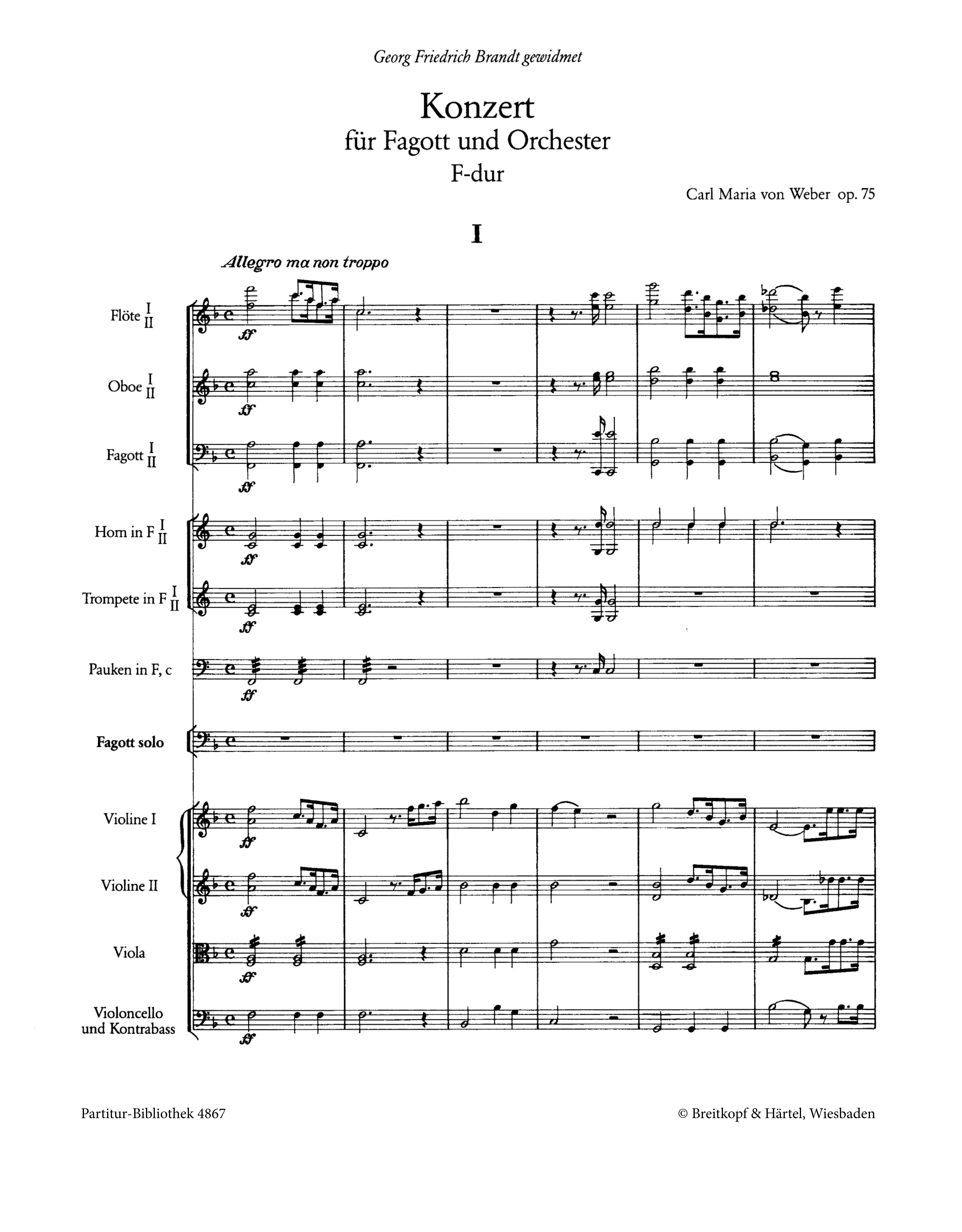 Konzert F-Dur op.75
