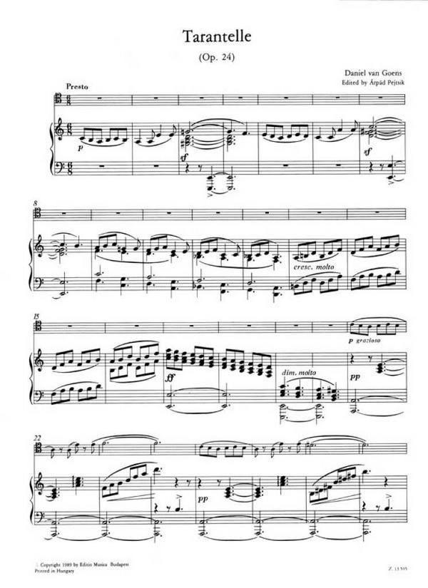 Tarantelle op.24 pour violoncelle