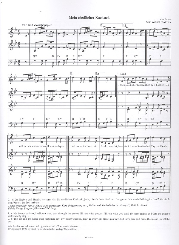 Lieder aus Westeuropa