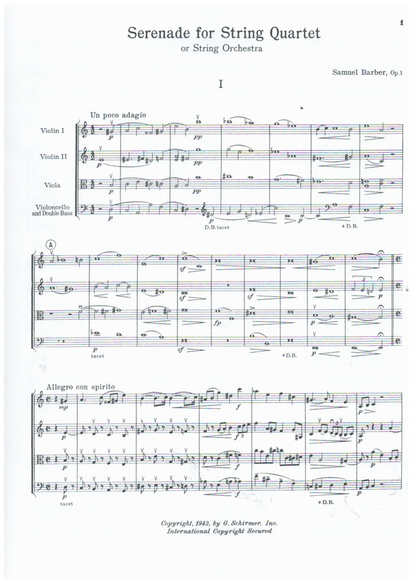 Serenade op.1