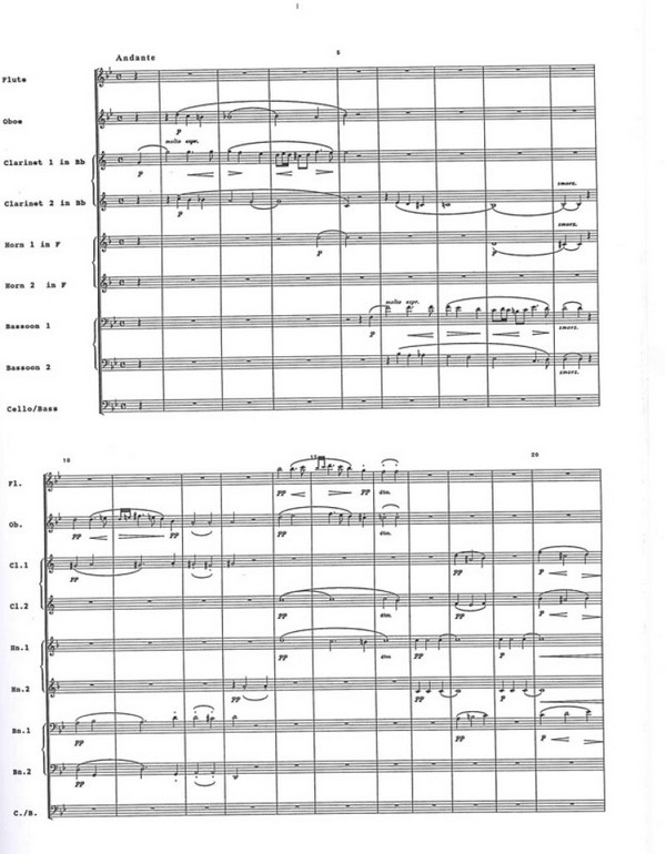Serenade op.43 for flute, oboe,