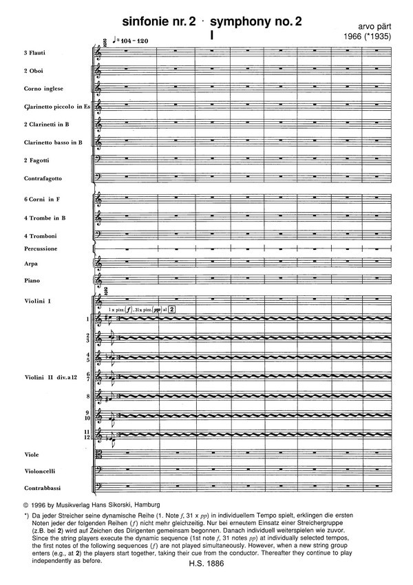 Sinfonie Nr.2 für Orchester