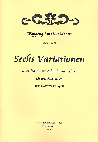 6 Variationen über Mio care adone