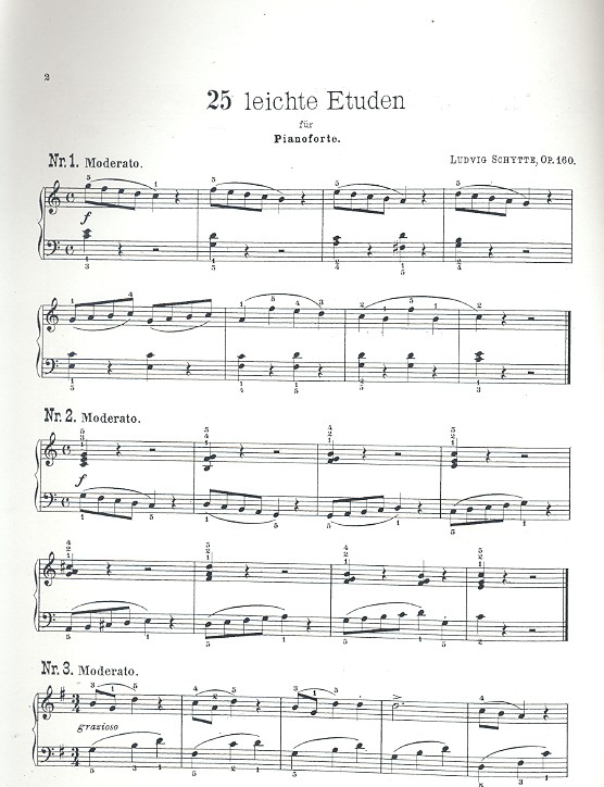 25 leichte Etüden op.160