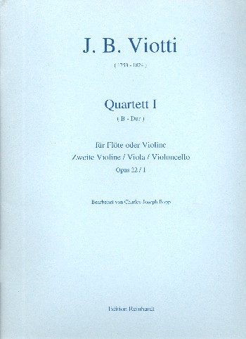 Quartett B-Dur op.22,1 für Flöte