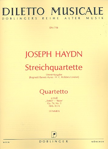 Streichquartett  g-Moll Hob.III:74 op.74,3