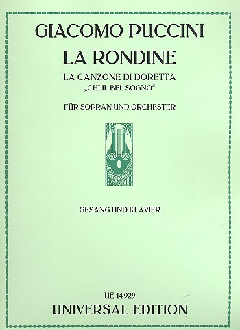 Canzone der Doretta aus La rondine