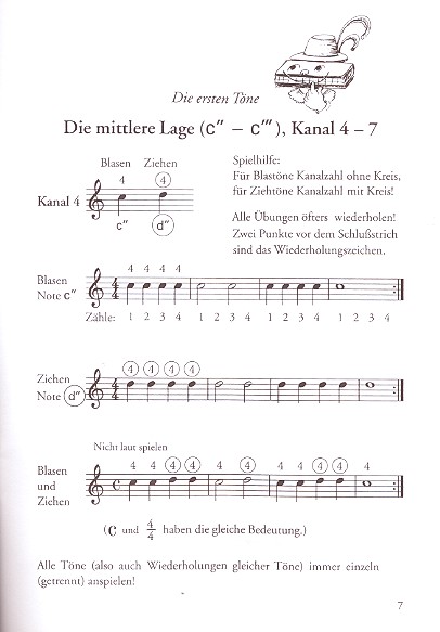 Diatonische Mundharmonika leicht