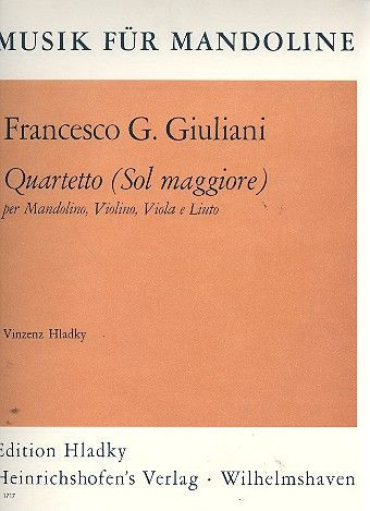 QUARTETTO SOL MAGGIORE PER MANDO-