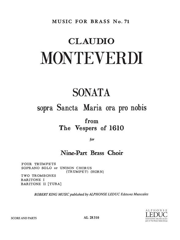 Sonata sopra Sancta Maria ora pro nobis