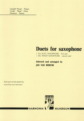 Duets for alto and tenor saxophone