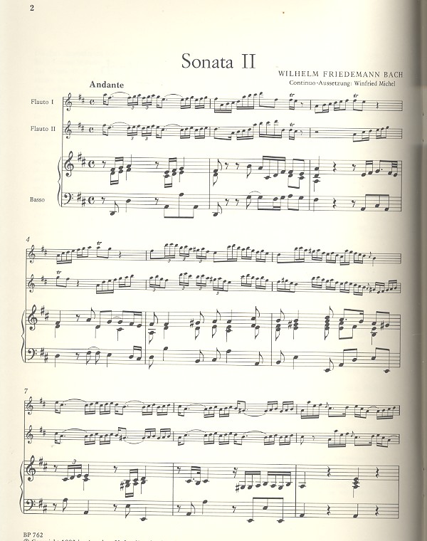 Triosonate D-Dur Nr.2 für