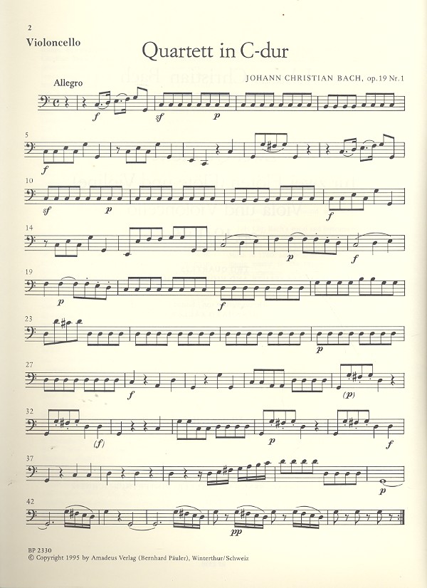 2 Quartette op.19,1 und op.19,3