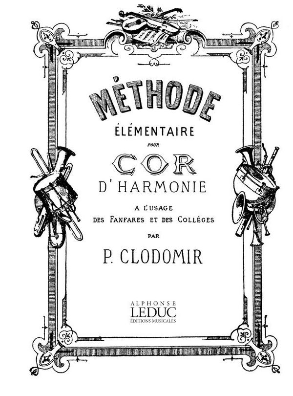Methode elementaire pour cor d'harmonie