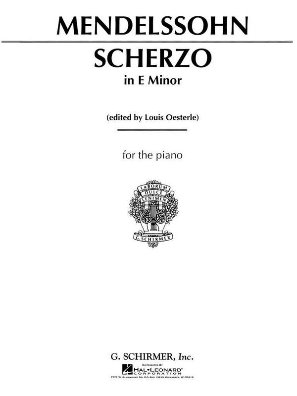 Scherzo e minor op.16,2