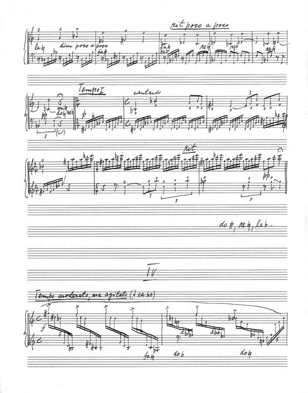 4 Intermezzi für Harfe