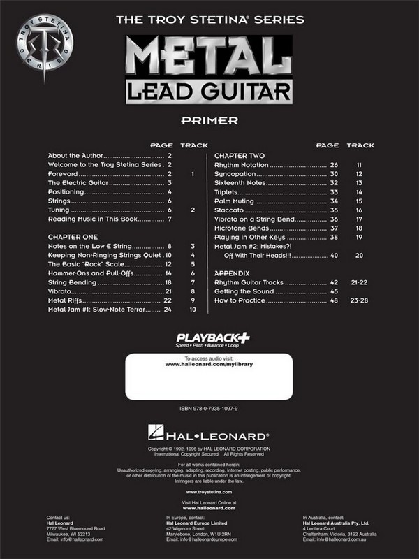 Metal Lead Guitar (+CD)