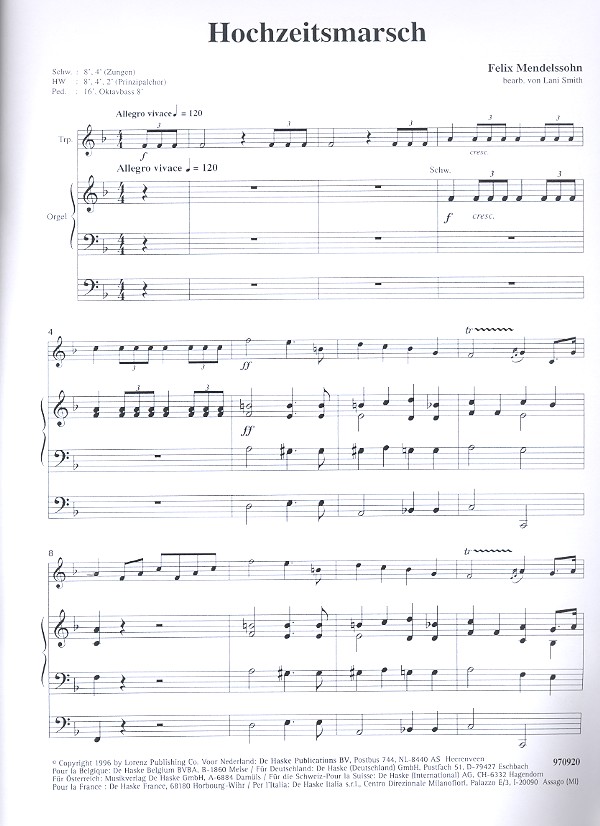 Klassiker für Trompete und Orgel