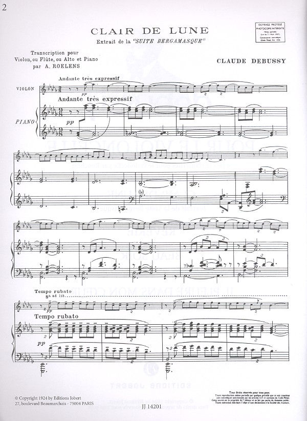 Pour le violoncelle 4 pièces