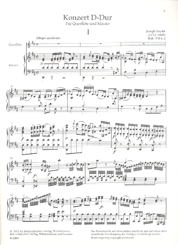 Konzert D-Dur Hob.VIIB:2 