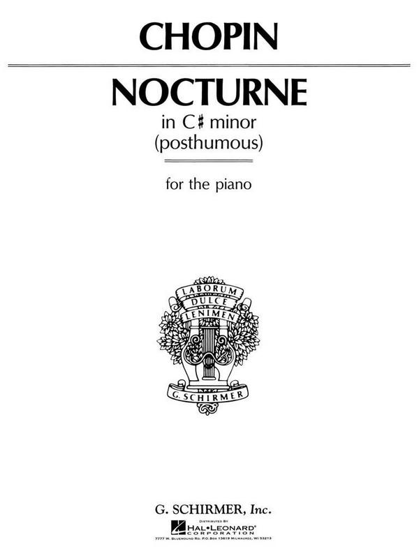 Nocturne c sharp minor oppost.