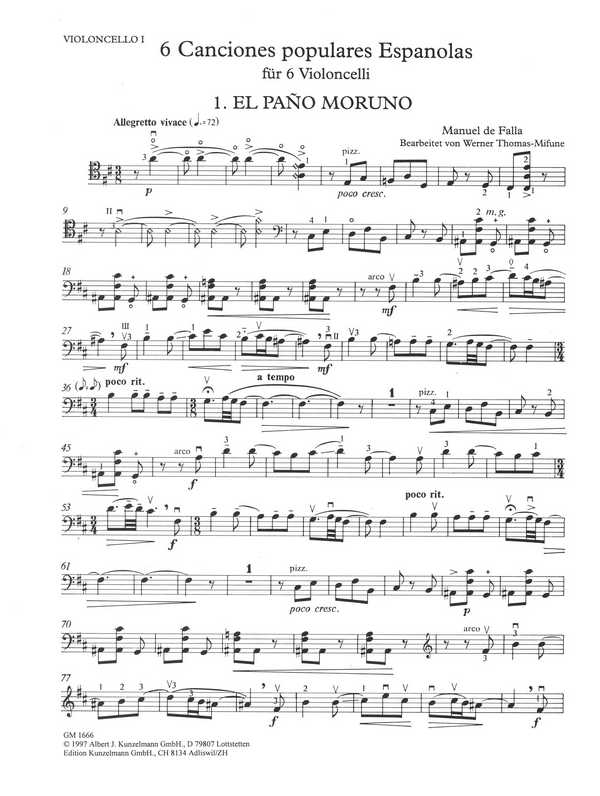 6 Canciones populares Espanolas