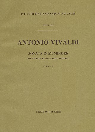 SONATA IN MI MINORE F14,5 PER