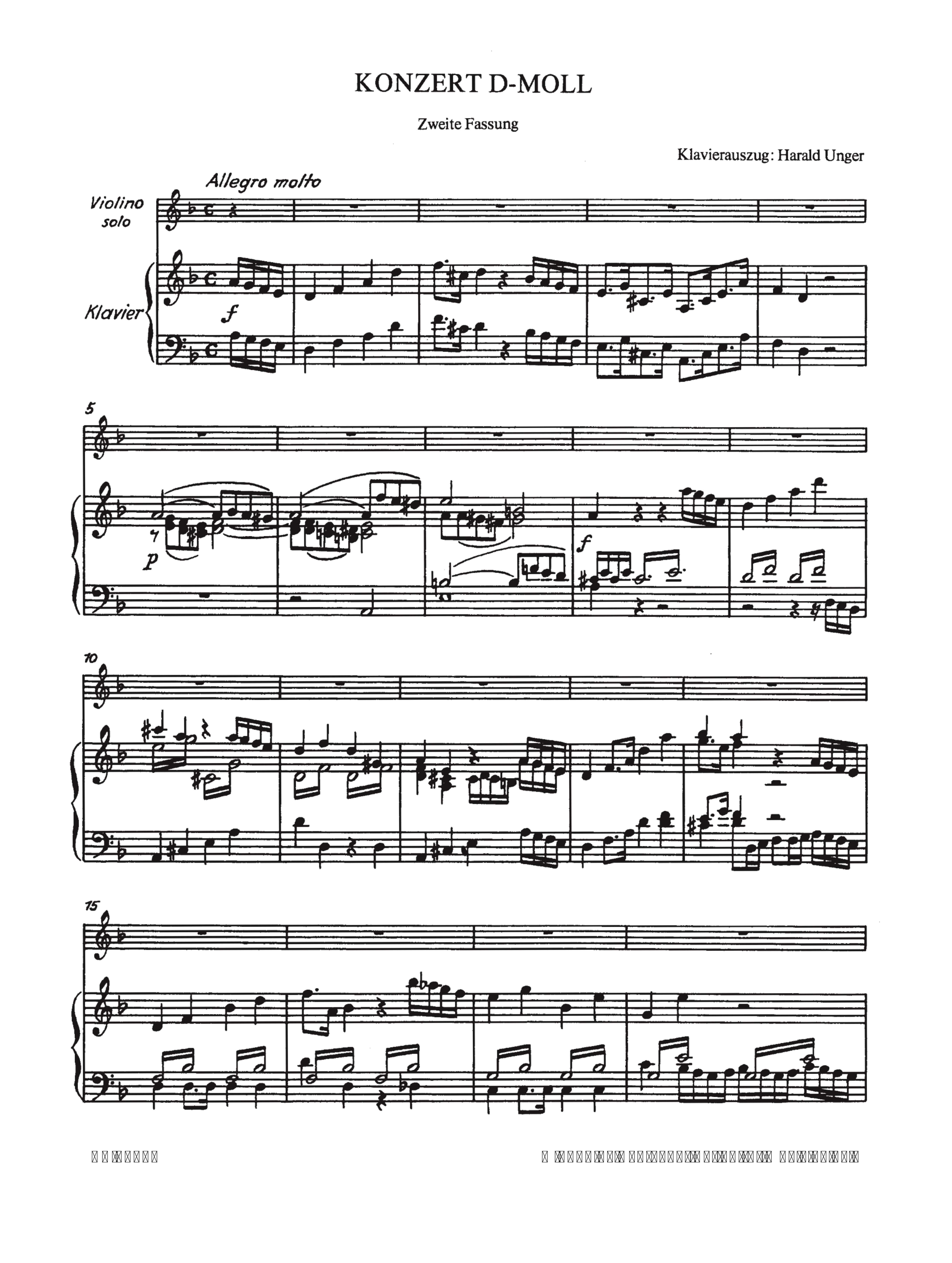Konzert d-Moll