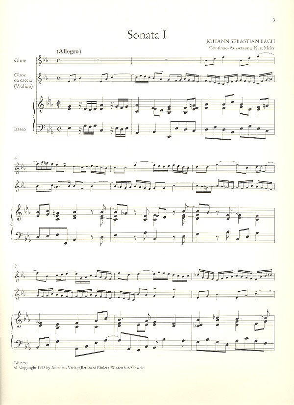 Triosonate Es-Dur BWV525