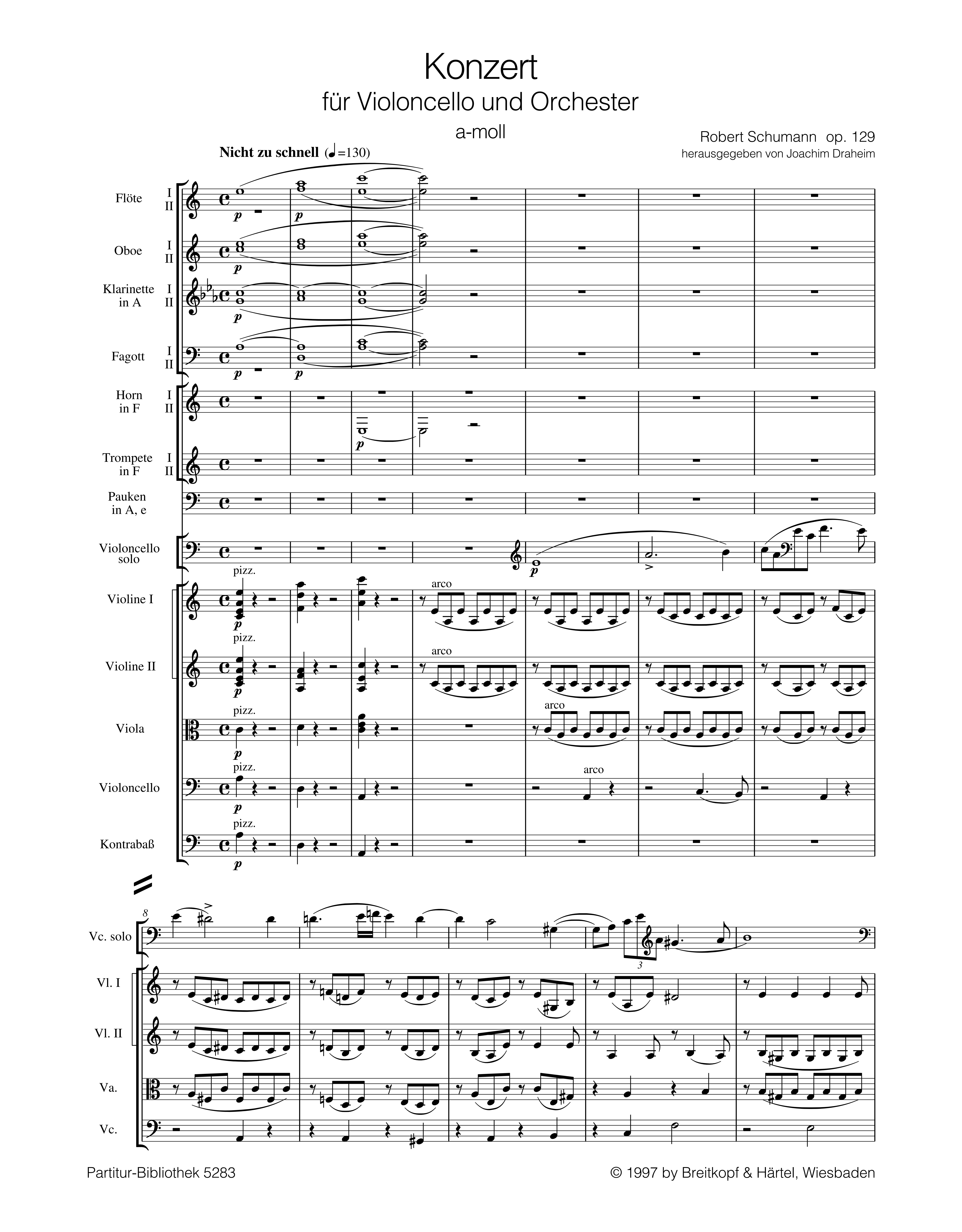 Konzert a-Moll op.129