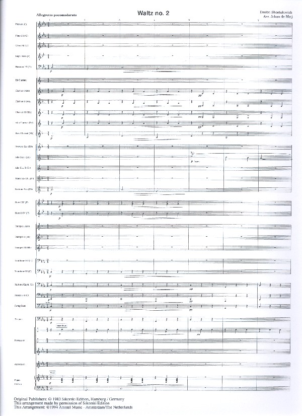 Waltz no.2 from Jazz Suite no.2