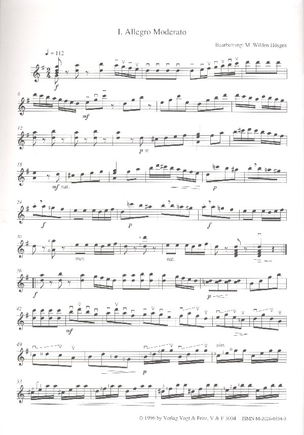 Sonata G-Dur Nr.7 per mandolino