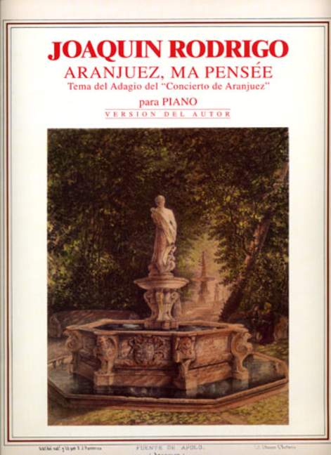 Aranjuez ma pensee para piano