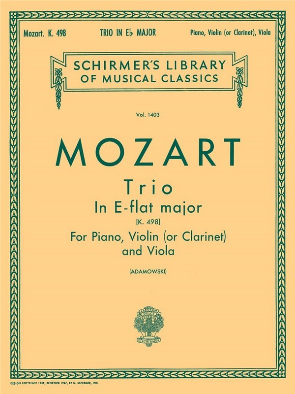 TRIO E FLAT MAJOR KV498 FOR