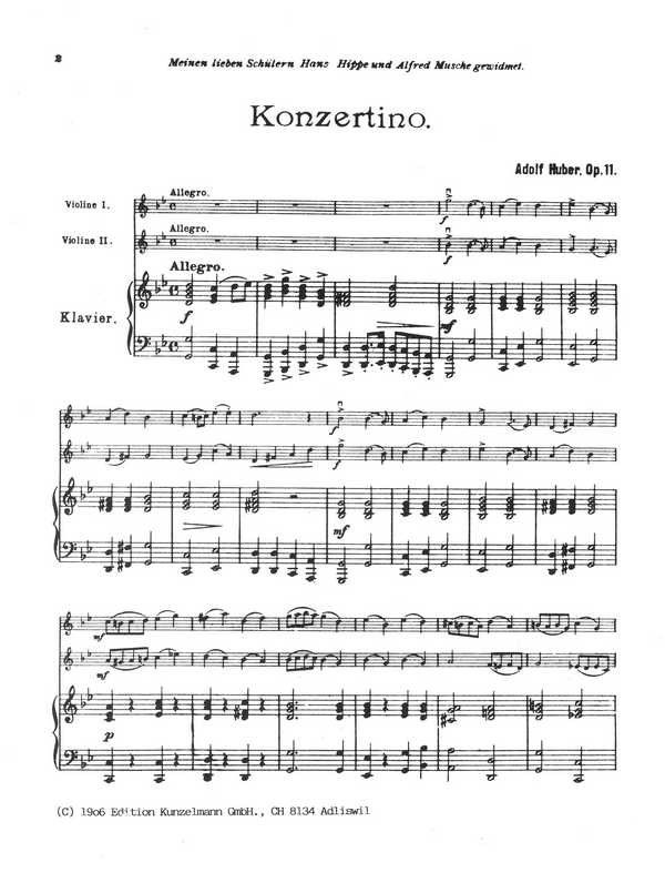 Konzertino g-Moll op.11