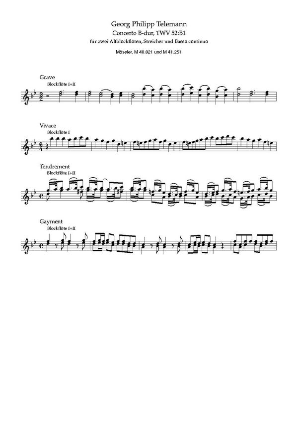 Konzert B-Dur