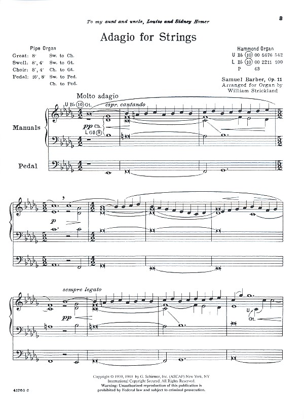 Adagio for strings
