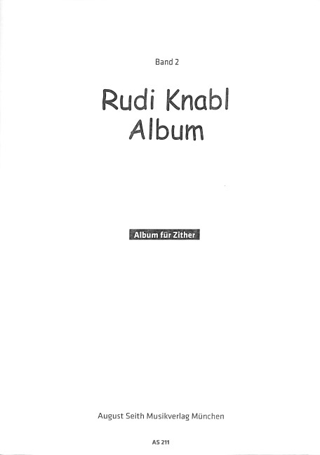 Rudi Knabl Album Band 2 für Zither